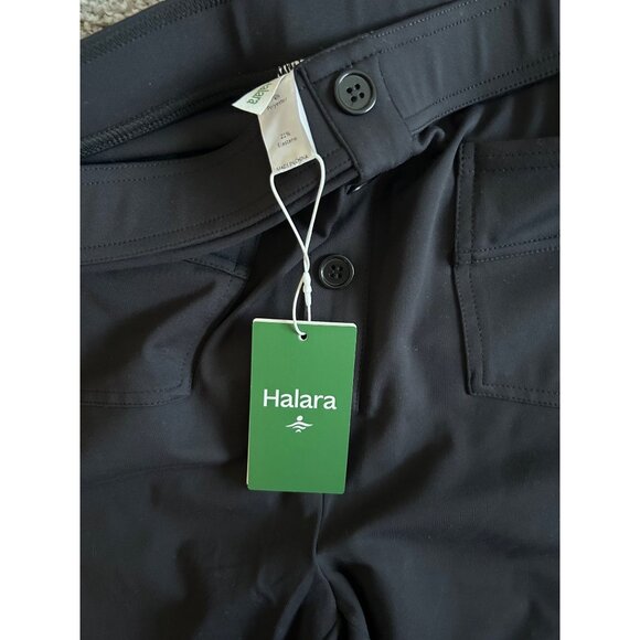 Halara Womens Sz XL Tall Black Wide-Leg Pants Button Front & Pockets - Picture 3 of 10